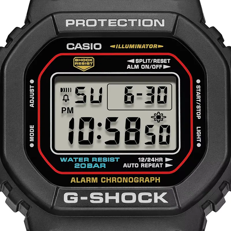 Casio G-Shock Digital Grey Dial Men's Watch- DW-5600RL-1DR